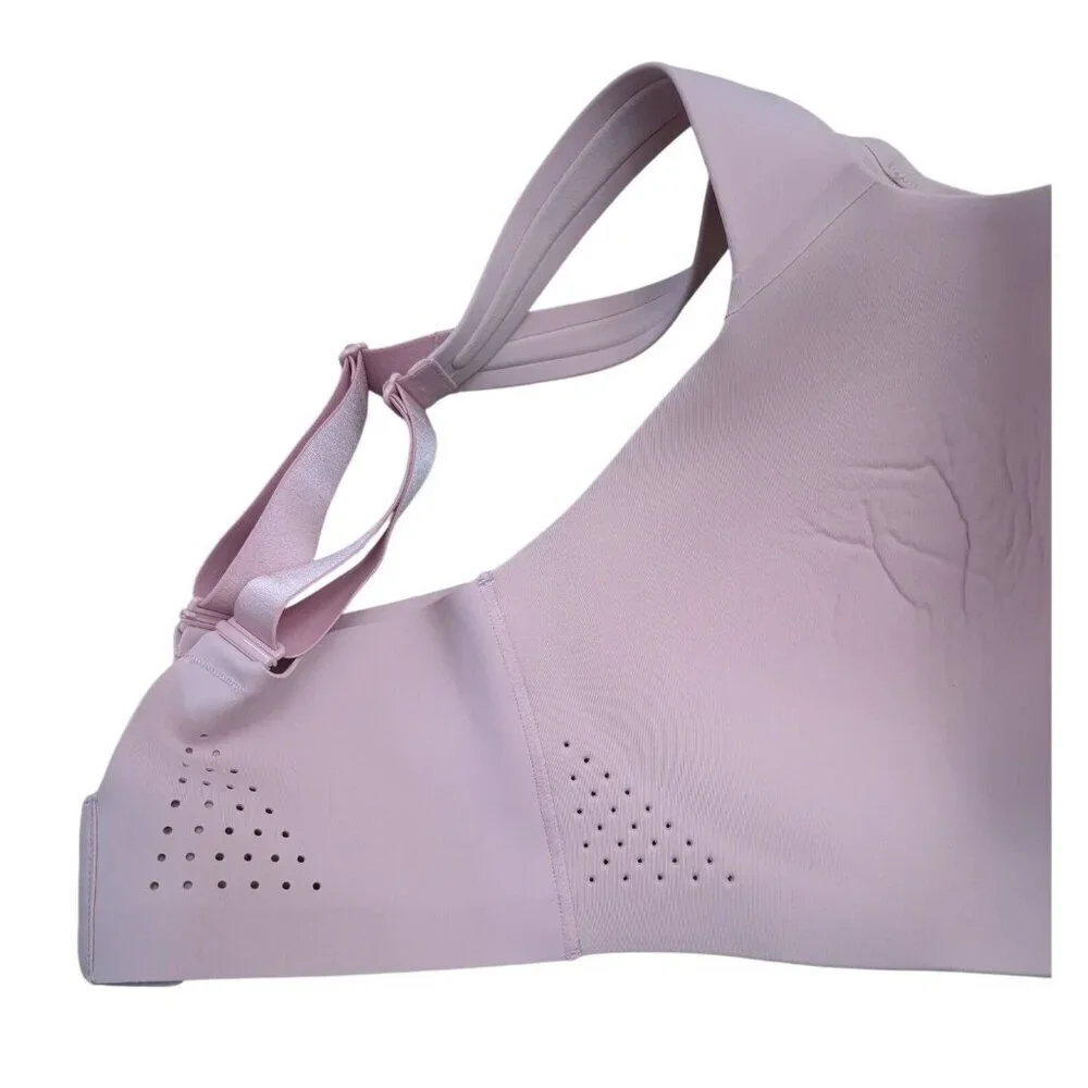 Victoria's Secret Wireless Light Pink Bra 36DDD F Perforated Adjustable Straps